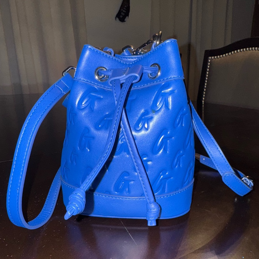 Glam- Aholic Blue Bucket Bag
